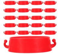 24pcs Traffic Cone Chain Connector Collar Kit for Driveway Barriers