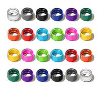 24PCS Two Way Radio Antenna Rubber Ring Color Bands Antenna Topper Compatible with H-777 RT22 RT21 Baofeng BF-888S BF-T20 UV-5R UV-5RH Walkie Talkies,Rubber Ring Identify and Classify