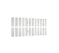 24Pcs Ultra Long Coffin Press On Nails French Gradient Flower Pattern Butterfly Dot Diamond Glossy Fake Nails DIY Manicure(Y11)