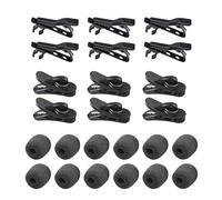 24PCS Universal Lapel Microphone Clip Kit|Flexible Microphone ClipMetal Lapel Clip Microphone|For Podcasting, KTV and Radio, Interview Video