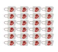 24PCS Valentines' Day Gift Bags Krafts Paper with Hearts and Handle Gift Wrapping Bags Suitable for Various Occasion Wedding Party Supplies