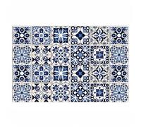 24PCS Vintage Tile Stickers - Waterproof & Oilproof Peel and Stick Backsplash Wall Decals for Kitchen, Bathroom, Stairs & More (Classic Greek Tile Style, 5.91"x5.91")