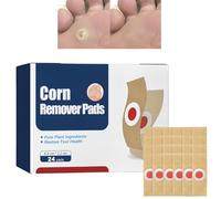 24Pcs Wart Treatment Patch,Wart Remover,Verruca Treatment,Corn Remover Pads,Plantar Wart Remover for Hands,Feet and Face,Corn Callus Remover,Corn Plasters for Toes,Wart Removal for Relief Corn Pain