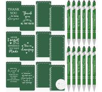 24Pcs Waterproof Notebook Pen Set Employee Appreciation Thank You Gift Bulk