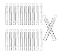 SHATCHI Heart Wand Filled Bubbles Tubes Bottles Wedding Table Decoration Party Favours Kids Bag Fillers, Clear, 24pcs
