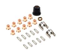 24pcs Welding Tool Consumables Set Record Player Various Models for Accurate Operations Permanent Electrodes and Nozzles Set