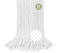 24PCS White Bead Necklaces, Metallic Oval Mardi Gras Beads Stuff Party Favors, Aesthetic 32" Necklaces Costume for Festival Parade Throw Accessories Wedding Birthday New Year 4th of July Decorations