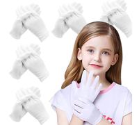 24Pcs White Cotton Gloves for Dry Hands Kids Eczema Gloves Overnight Moisturizing Gloves for Women Cosmetic