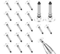 24PCS White Universal Stylus Tips - Round Disc Stylus Replacement Tips for Touch Screens, Fits Smartphones/Tablets Handwriting/Drawing, Stylus Pen Replacement Tips