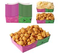 24pcs Witch Theme Food Trays, Party Paper Food Boats Trays for Waterproof Greaseproof Perfect Snack Displaying Storing Party Supplies and Halloween Decorations