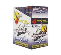 24Pcs Wonderberry of 4 DANK WOODEN 7 TIP Filter Roach Smoking Rolling Accessory 7 Tips (4 Tips per Tube) (24xWonberry-Tube)