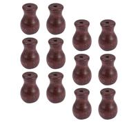 24pcs Wood Cord Tassel Window Blind Pulls End Charms Brown
