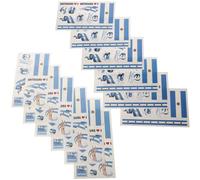 24pcs World Flag Stickers Self Adhesive Paper Face Decals
