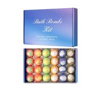 24Pieces / Box Aromatherapies Bath Ball Minerals Rich Sea Salt for Skin Hydrations and Stress Relief Bubble Bath Ball Natural Sea Salt