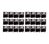 24Pieces Oversized Chair Back Hanging Organizers Black Polyester Fabric Storage Pouches for Desk Accessories School Supplies Quick Mount Polyester Chair Storage Bag