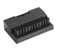 24Pin Female to 24Pin Male Adapter Motherboard Adapter, Lossless Transmission, Solid Pins, 90 Degree Turning Joint for ATX Motherboard, with Insulating Case