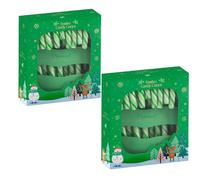 24pk Festive Candy Canes Sweets - Winter Berry Candycane, Peppermint Candy Canes Christmas Tree Decorations, Xmas Sweets, Party Bag Fillers, Stocking Fillers, Hot Chocolate Station (Peppermint)
