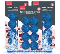 24pk Toilet Cistern Blocks Ocean Scent 50g, Toilet Fresheners, Toilet Blocks Cistern, Toilet Bowl Cleaner, Toilet Blocks for Cisterns with Long