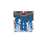 24pk x 50g Toilet Cistern Blocks, Blue Ocean Scent Freshener Tablets, Powerful Rim and Bowl Cleaning, Long-Lasting Fragrance, Prevents Limescale