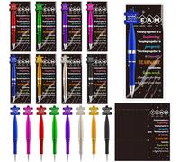 24Sets Team Appreciation Gifts Bulk Inspirational Puzzle Ballpoint Pens and Motivational Cards Employee Appreciation Gift Team Gift Thank You Gifts for Employee Coworker Volunteer Staff Teacher Nurse