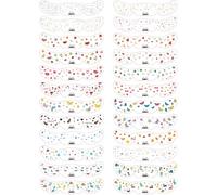 24sheets Cute Children'S Face Stickers With Dinosaur And Fruit Makeup Effects - Face Decorations For Children'S Day Performances And Parties