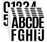 24Sheets Letter Stickers Bulletin Board Letters 4 Inch Alphabet(Black)