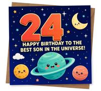 24th Birthday Card for Son - Best Son in the Universe