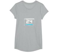 24th Birthday Gift: Upgrade Complete Gaming Milestone T-Shirt, Girls, Heather Grey, Medium