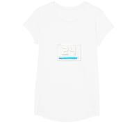24th Birthday Gift: Upgrade Complete Gaming Milestone T-Shirt, Girls, White, Medium