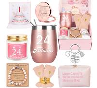 24th Birthday Gifts For Girls, Happy 24th Birthday Basket Gifts Box for Best Friends Female Daughter Sister Her Girlfriend Coworker Bestie Women Birthday Unique, 24 Year Old Girl Birthday Gifts