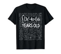 24th Birthday Integral Calculus Math Nerd Funny Value Graphic T-Shirt, Men, Black, M