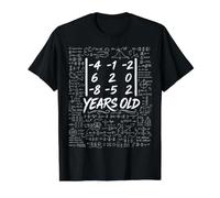 24th Birthday Matrix Determinant Math Nerd Funny Value Graphic T-Shirt, Men, Black, L