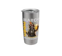 24th Birthday Raccoon Beer March 2002 Vintage 24 Years Old Stainless Steel Insulated Tumbler