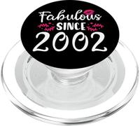 24th birthday sweet lips gift girl | Fabulous since 2002 PopSockets PopGrip for MagSafe
