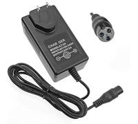 24V 1.5A Scooter Charger Replacement Power Cord - Compatible with Razor E300, E200, E100, MX350 Dirt Bike, Pocket Mod, Electric Scooters, Dirt Quad (3-Prong Inline Female)
