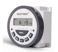(24V) 12V/24V/220V 7 Days Weekly Programmable Digital LCD Power Timer Programmable Time Switch Relay With UL Listed Relay 16A Easy Wiring