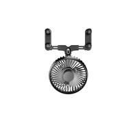 24V/12V Dual-Head Car Fan With USB & Strong Cooling