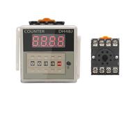 24V 220V 380V Digital Display Counter DH48J-8 8A 11A Power Failure Memory 8-Pin 11-Pin Relay Sensor Count(DH48J-8-DC 24V)