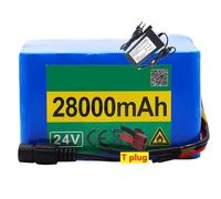 24V 28Ah 16S2P Electric Bike Battery Lithium Ion Battery with 30A BMS and Charger Electric Bike Electric Scooter with 50W~1000W Motor(T plug)