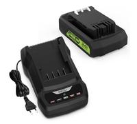 24V 3500mAh Replacement Battery for Greenworks 24V Battery with Charger G24C Compatible with Greenworks Battery G24B2 G24B4