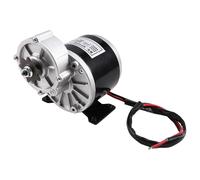 24V 350W Gear Reduction Electric Motor with 9 Tooth Sprocket Brushed DC Motors Reductor E-Bike Scooter Universal Motor Black Silver