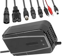 24V/36V/48V/60V/72V 3A Lead Acid Battery Charger Compatible with Lead Acid Batteries in Electric Bicycles, Scooters, Go-Karts | Safe & Reliable | Not for Li-ion Batteries (36V 3A)