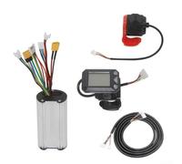 24V 36V Electric Scooter Controller Package with LCD Display and Throttle Switch Button for 250W 350W Motor Models (36+data cable)