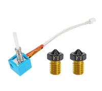 24V 3D Printer Extruder Hotend V5 J Head Print Head w/Silicone Sock + Extra 2pcs Non Stick PTFE Coated V6 Nozzle 0.4mm 1.75mm ONLY Compatible with Anycubic Kobra 3D Printer (K Hotend)