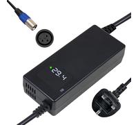 24V 4A Battery Charger, 24V 7S Li-ion Lithium Battery Output 29.4V 4A Charger For Mobility Wheelchair, E-Scooter With 3 Pin XLR Connector