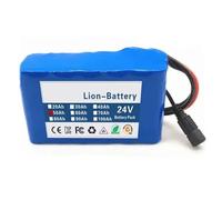 24V 50Ah 6S2P E-Bike Battery Lithium Ion Battery Pack Electric Bike Motorcycle with Charger with BMS Protection Board for 200W 350W 500W 800W Motor 24V 50Ah,XT90+DC