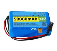 24V 50Ah Ebike Battery 24V 6S2P Electric Bicycle Battery Pack With BMS Protection Board With Charger For 100W - 500W Electric Scooter Motor(XT60 plug)