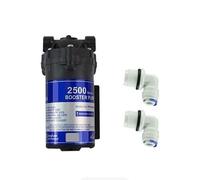 24V 50G RO Water Booster Pump Silent Diaphragm Pump with 2pcs 1/4" Elbow Fittings for Reverse Osmosis Water Filter