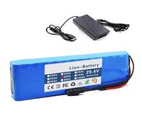 24V 60Ah Electric Bicycle Battery 7S3P Waterproof Ebike Battery with Charger High Power Battery Scooter Battery Built-in BMS for 250W 350W 500W 800W Motors 29.4V 60Ah,XT90+DC