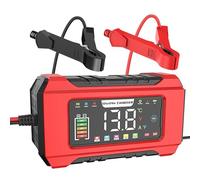 24V 8A & 12V 15A Car Battery Charger, 2 In 1 LiFePO4 Battery Charger, Portable Battery Maintainer, Trickle Charger and Desulfator with 4 Charging Modes for Leisure, Lithium, Motorbike, Batteries